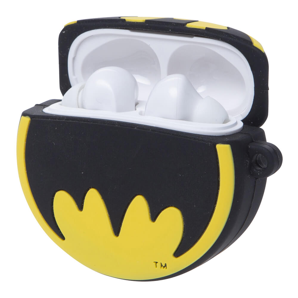 OTL Batman Hörlur In-Ear TWS Bluetooth Svart/Gul - Teknikhallen.se