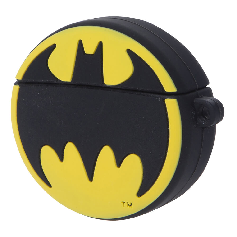 OTL Batman Hörlur In-Ear TWS Bluetooth Svart/Gul - Teknikhallen.se