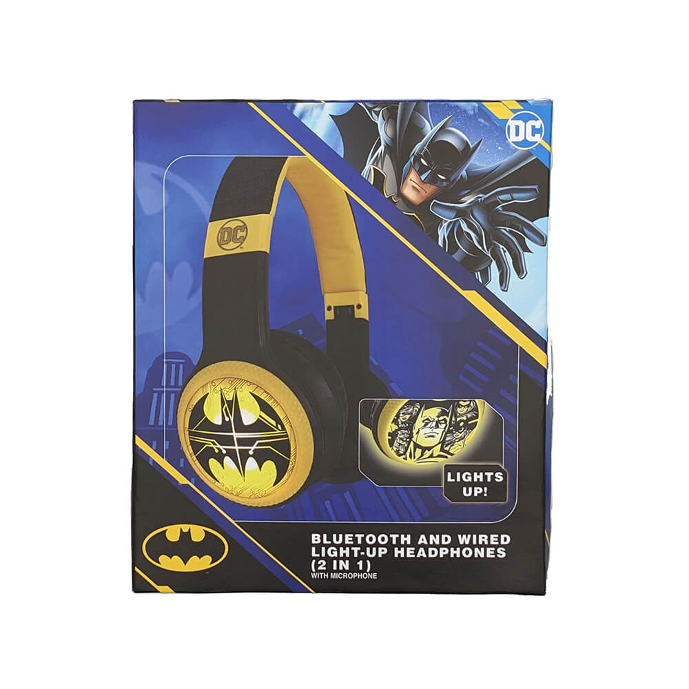  Batman LED Trådlösa On-Ear Hörlurar - Teknikhallen.se