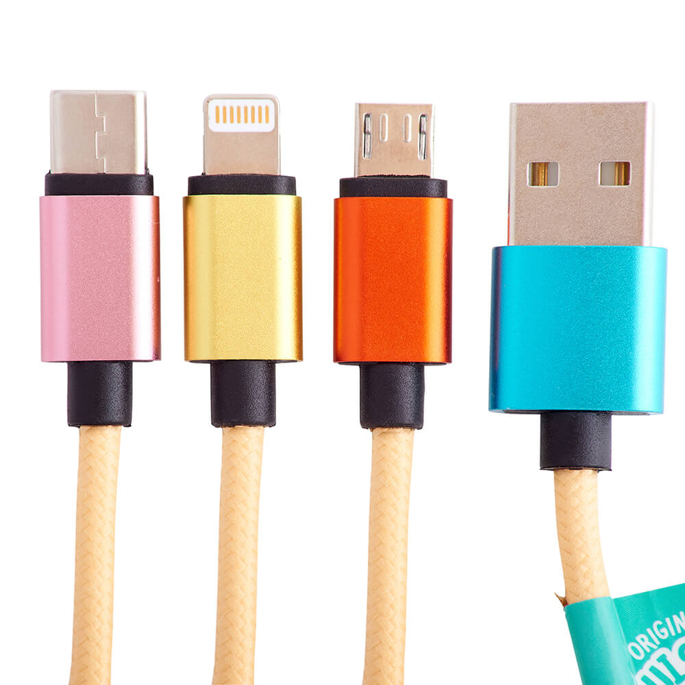 Squishmallows Squishmallows Laddningskabel 1,2m 3in1 USB-C/Micro/Lightning Leonard - Teknikhallen.se