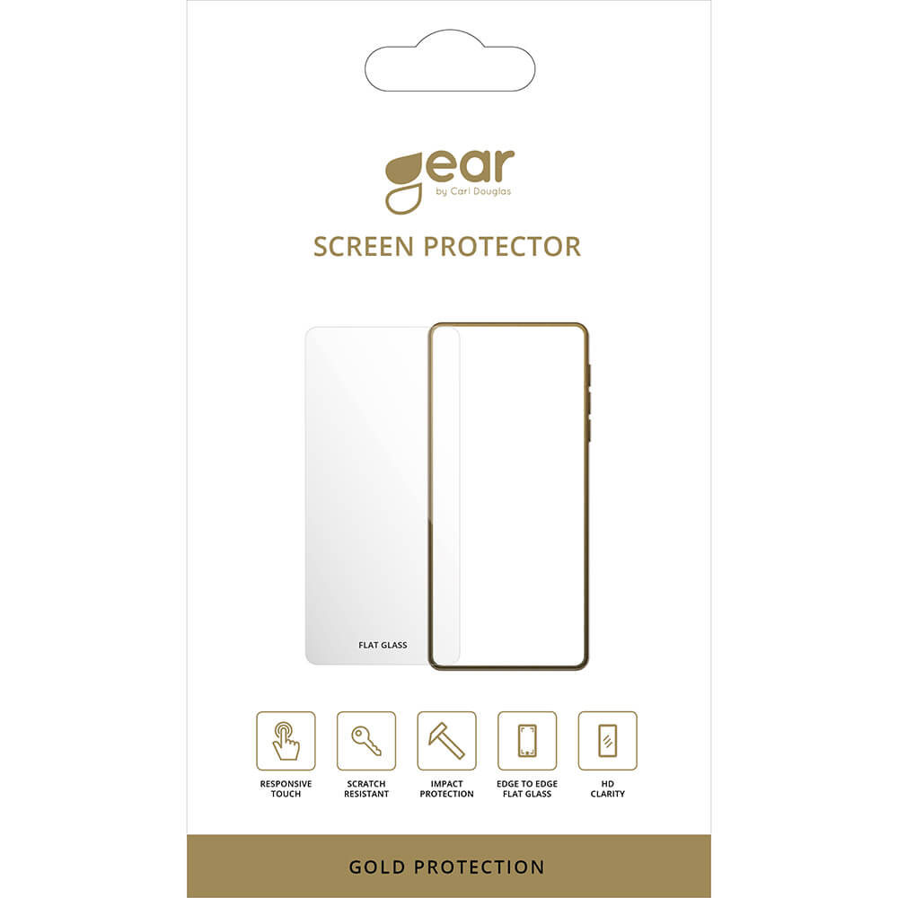 Gear GEAR iPhone 15 Plus Skrmskydd Gold Case Friendly - Teknikhallen.se