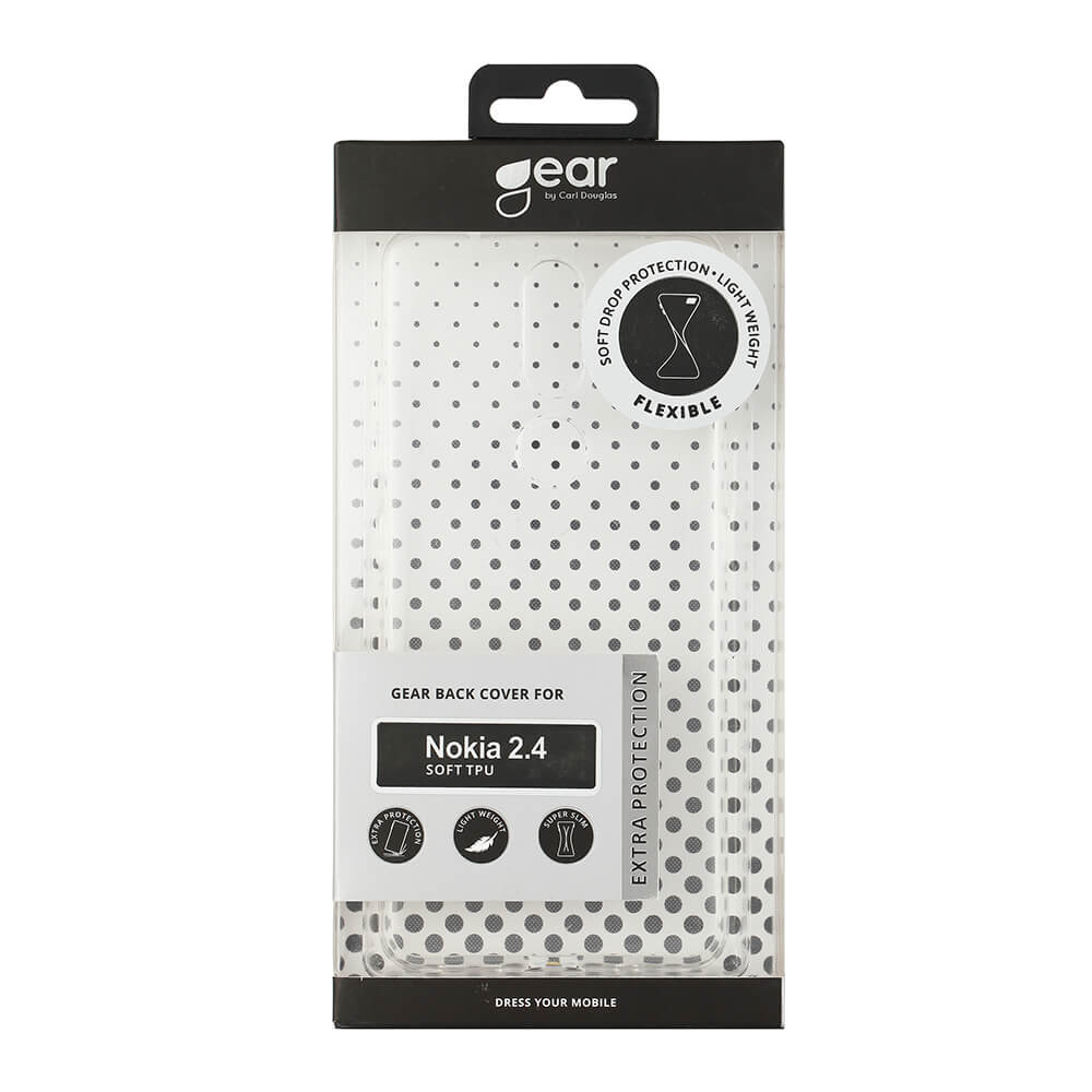 Gear GEAR Nokia 2.4 Skal TPU Transparent - Teknikhallen.se