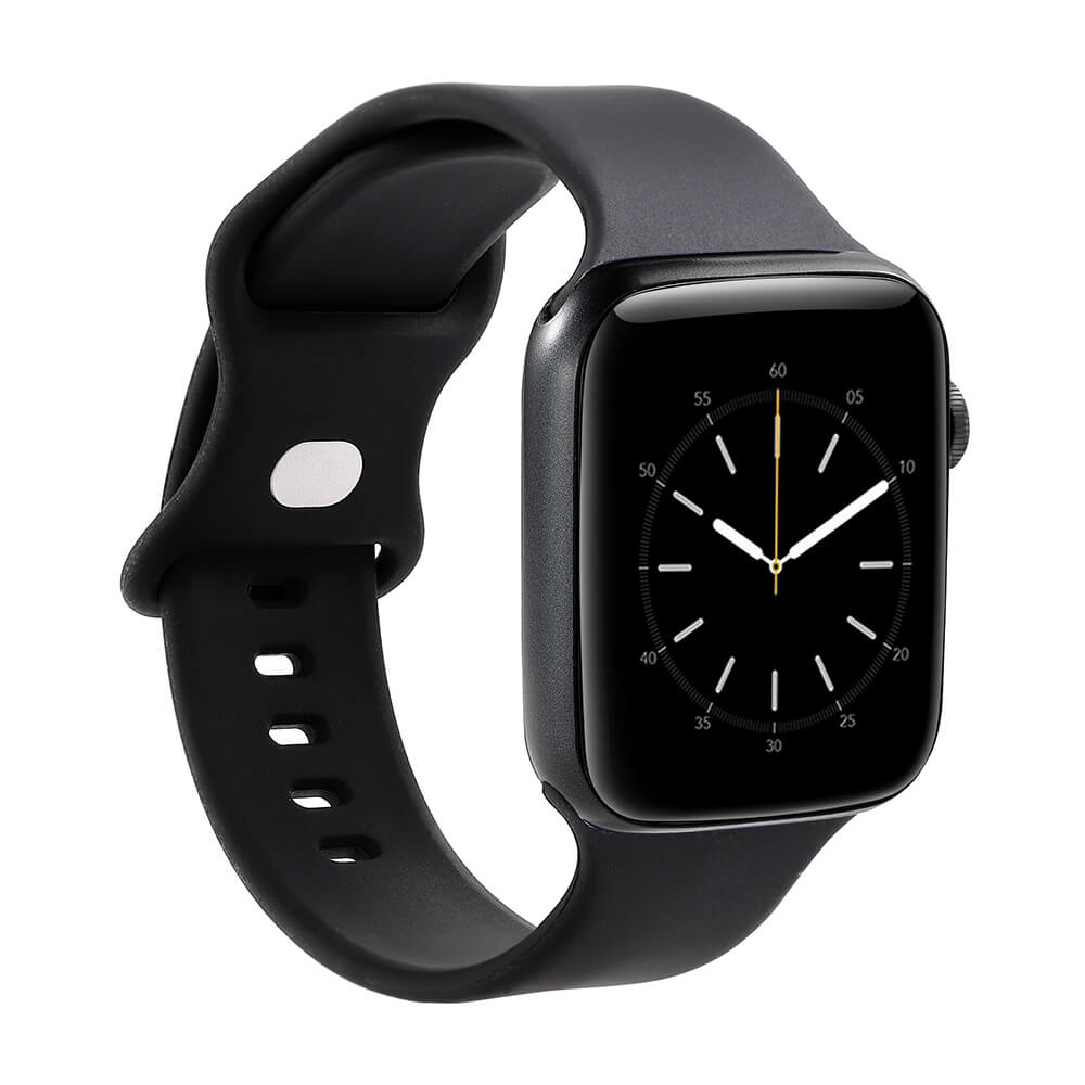 Gear GEAR Klockarmband Silikon Apple Watch 38/40/41 mm Svart - Teknikhallen.se