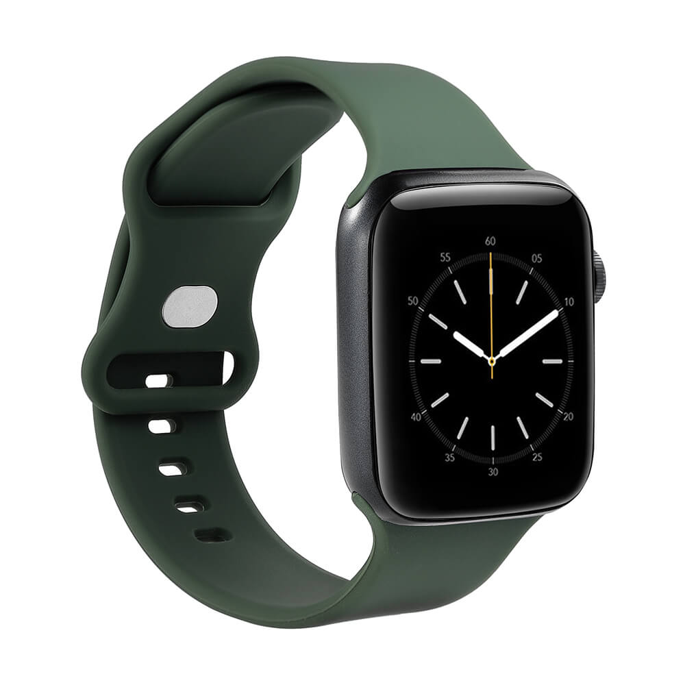 Gear GEAR Klockarmband Silikon Apple Watch 42/44/45/49 mm Olivgrön - Teknikhallen.se