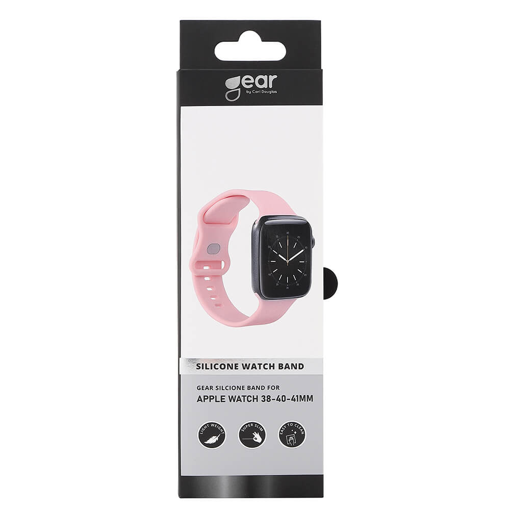 Gear GEAR Klockarmband Silikon Apple Watch 38/40/41 mm Rosa - Teknikhallen.se