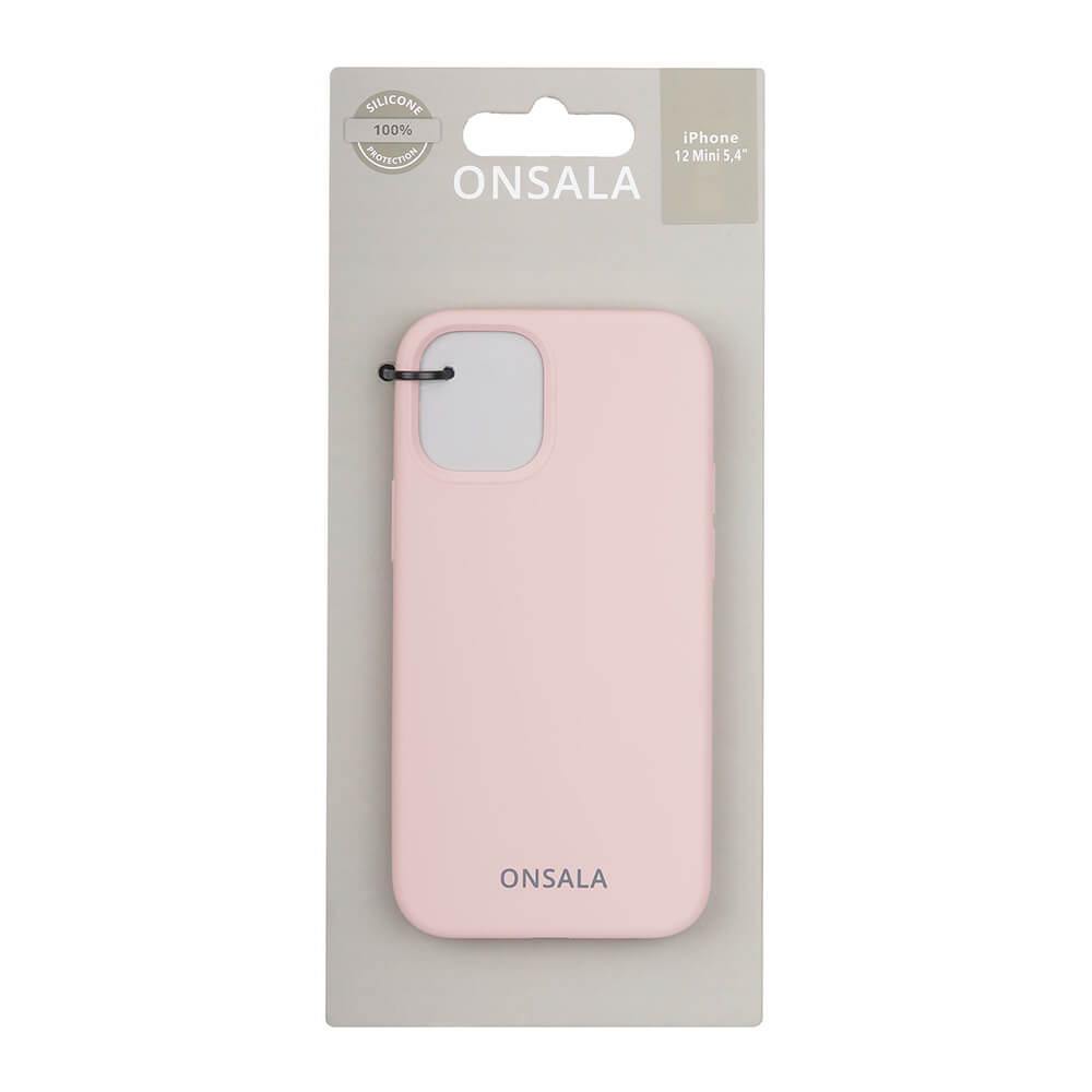 Onsala ONSALA iPhone 12 Mini Mobilskal Silikon Sand Pink - Teknikhallen.se