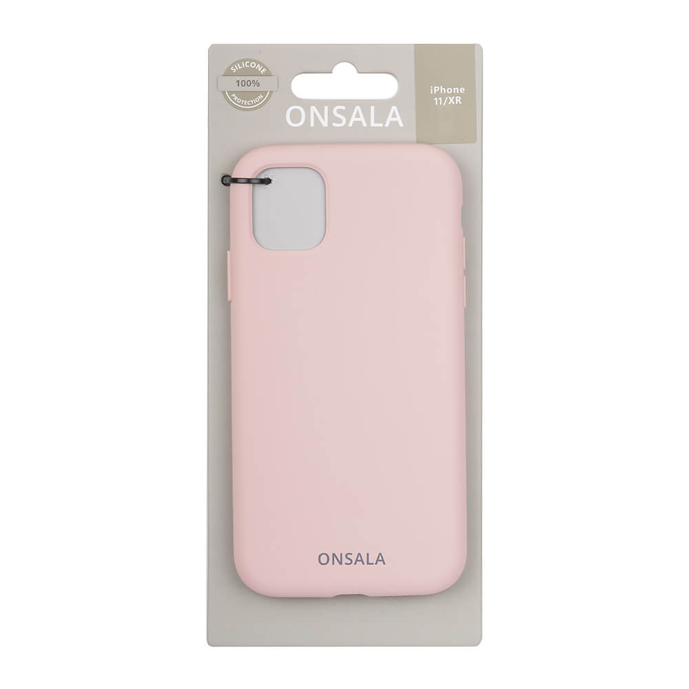 Onsala ONSALA iPhone 11 / XR Mobilskal Silikon Sand Pink - Teknikhallen.se