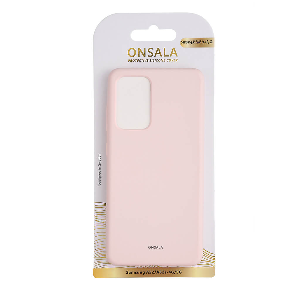 Onsala ONSALA Samsung Galaxy A52 / A52s Mobilskal Silikon Sand Rosa - Teknikhallen.se