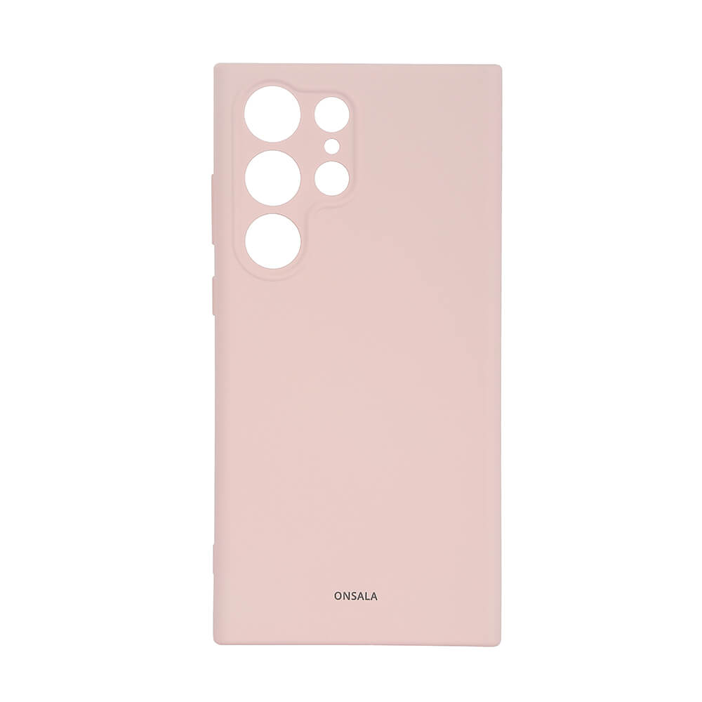 Onsala ONSALA Samsung Galaxy S23 Ultra Mobilskal Silikon Chalk Pink - Teknikhallen.se