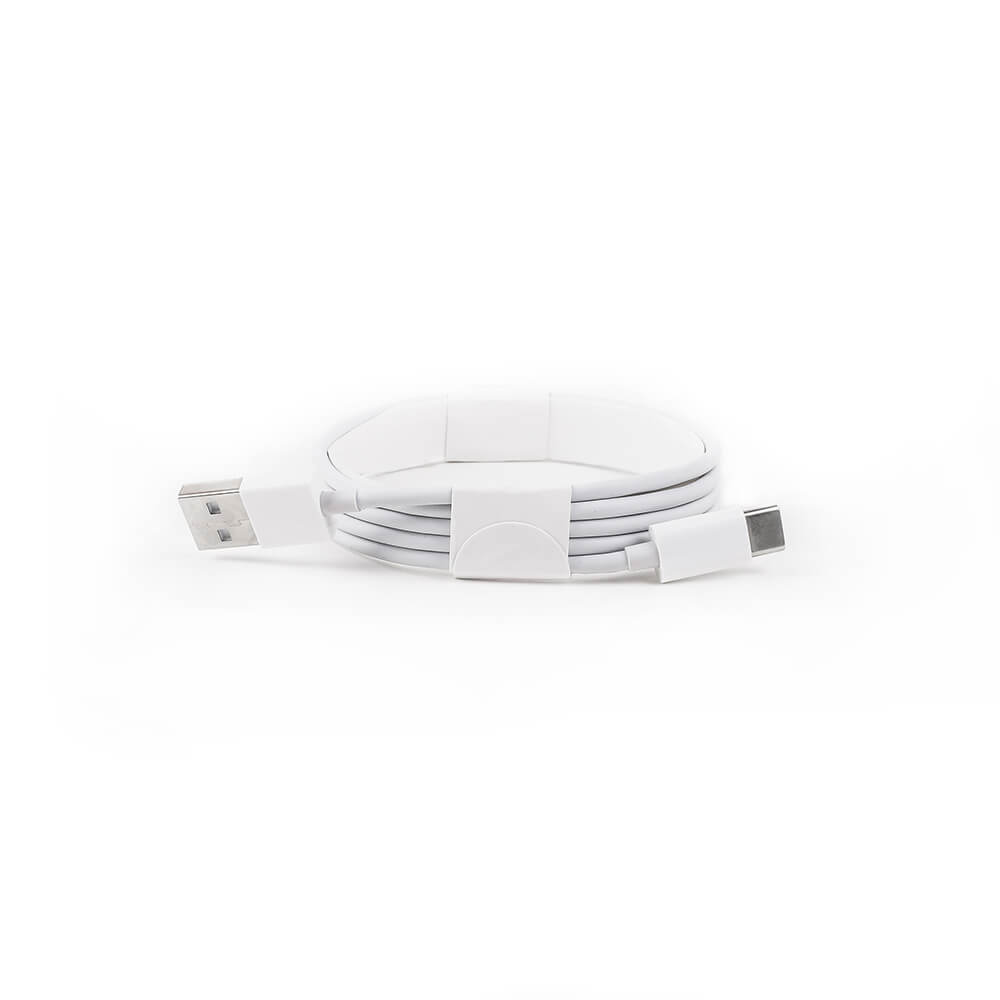 Gear GEAR Trdls QI Laddare USB-C Ansl. 15W Vit med Gr Textil - Teknikhallen.se