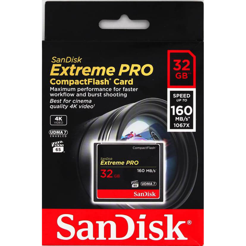 SanDisk SanDisk CF Extreme Pro 32 GB 160MB/s Minneskort - Teknikhallen.se