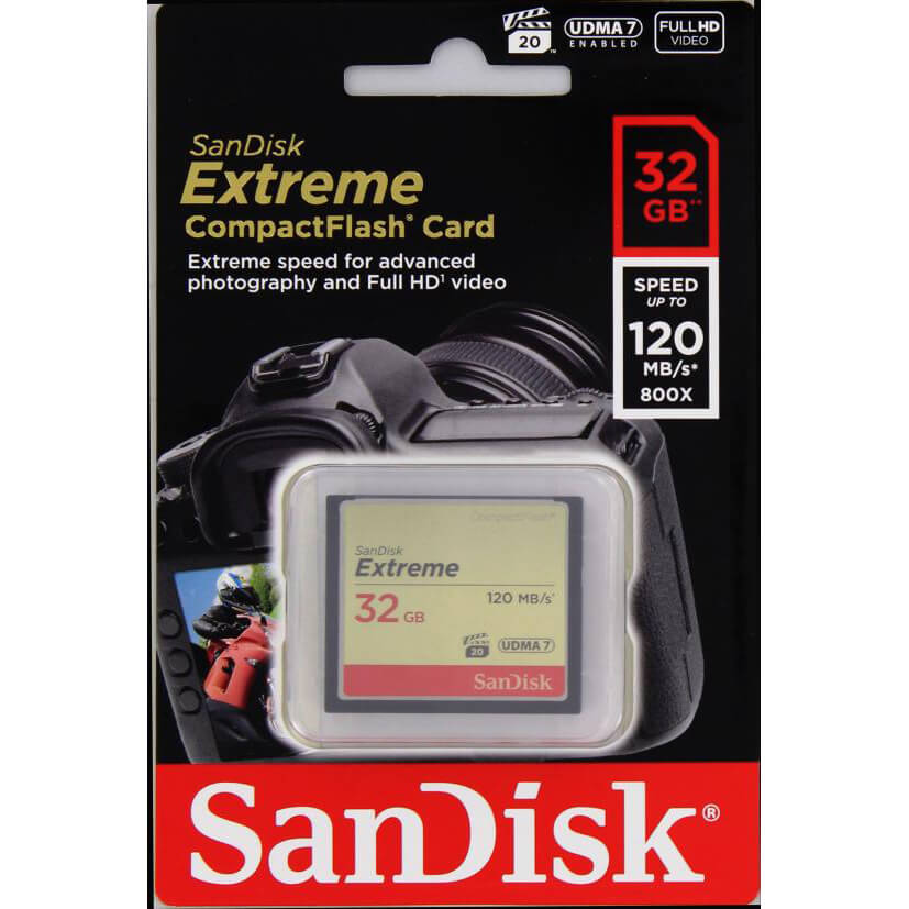 SanDisk SanDisk CF Extreme 32 GB Minneskort - Teknikhallen.se