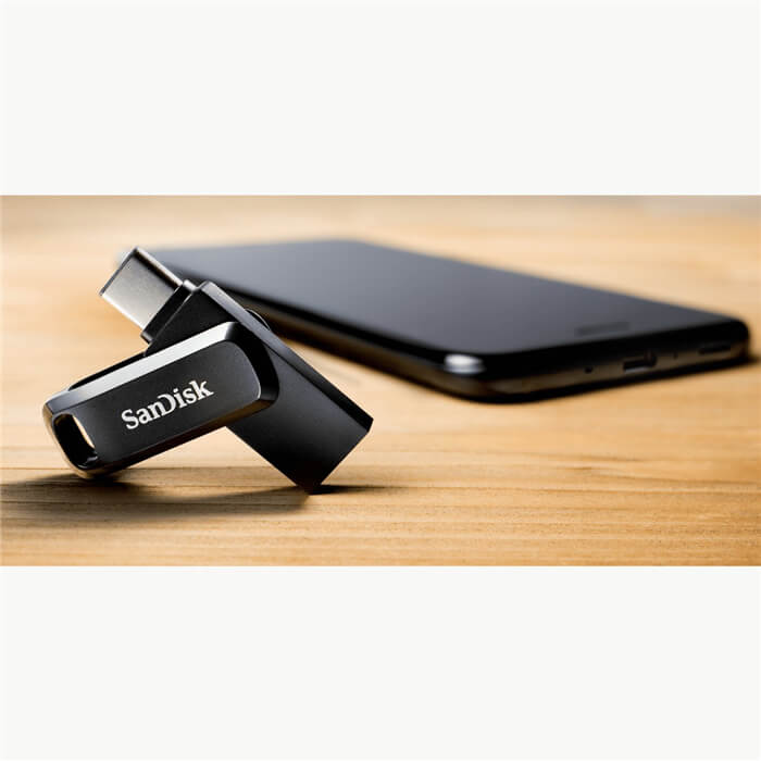 SanDisk SanDisk USB Dual Drive Go Ultra 32GB, USB-C / USB 3.1 - Teknikhallen.se