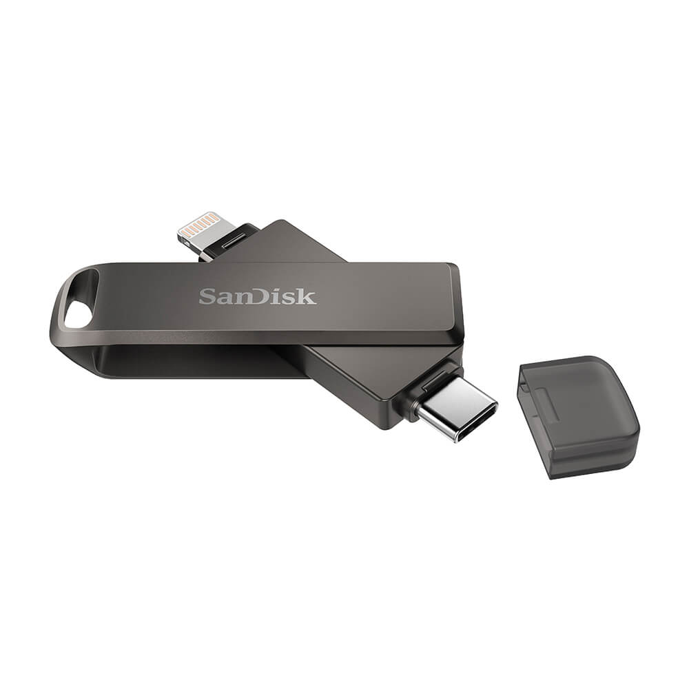 SanDisk SanDisk USB-C/Lightning iXpand Luxe 128 GB - Teknikhallen.se