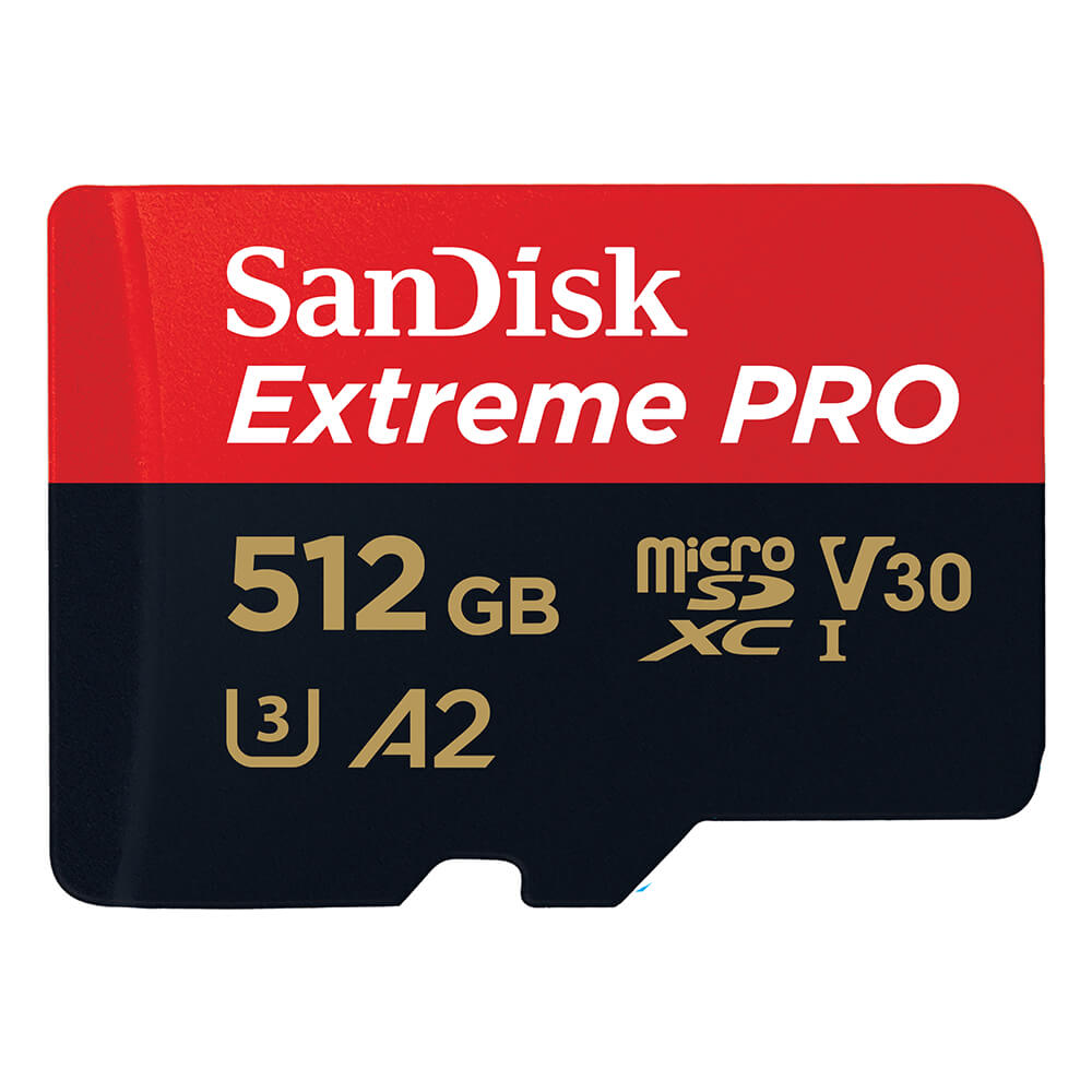 SanDisk SanDisk MicroSDXC Extreme Pro 512 GB 200MB/s Inkl. Adapter - Teknikhallen.se