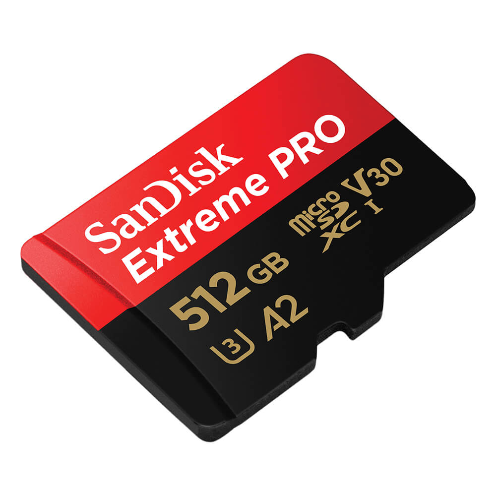 SanDisk SanDisk MicroSDXC Extreme Pro 512 GB 200MB/s Inkl. Adapter - Teknikhallen.se