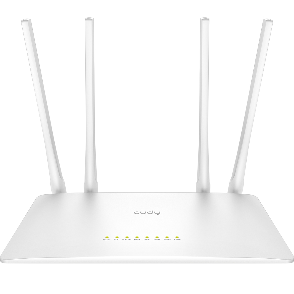 Cudy Cudy Wi-Fi Router WR1200 AC1200 Vit - Teknikhallen.se