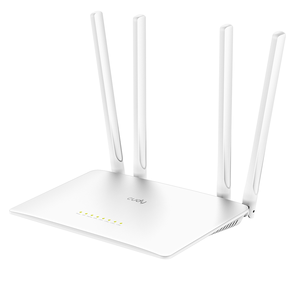Cudy Cudy Wi-Fi Router WR1200 AC1200 Vit - Teknikhallen.se