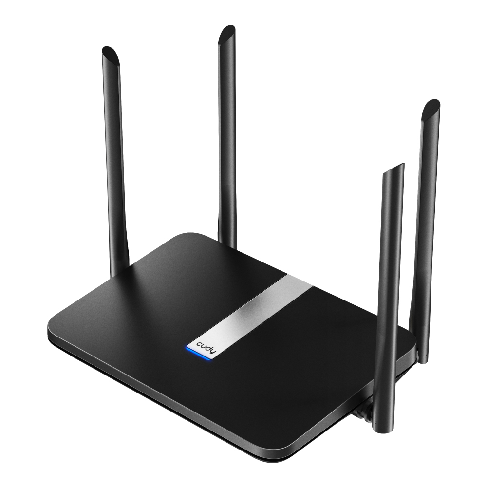 Cudy Cudy Wi-Fi Router X6 AX1800 Gigabit Wi-Fi 6 Mesh Svart - Teknikhallen.se