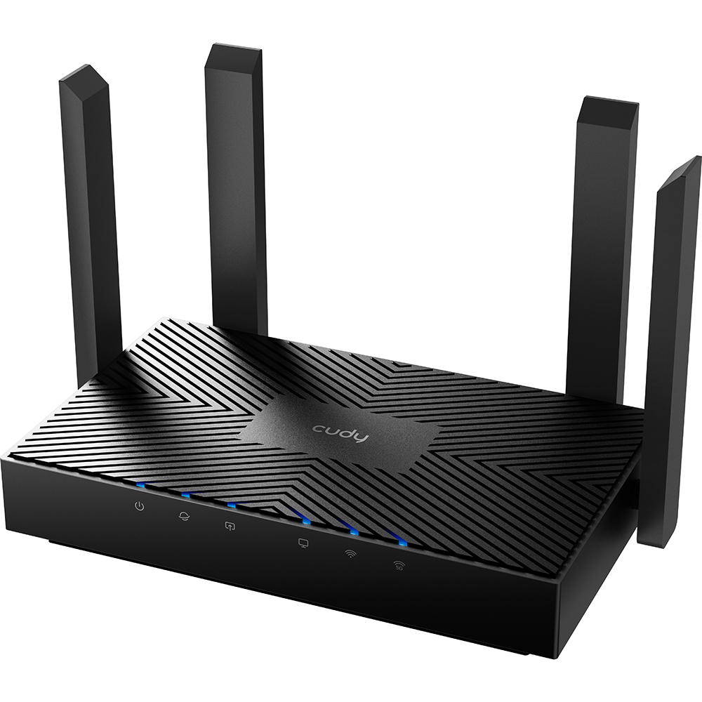 Cudy Cudy Wi-Fi Router WR3000 AX3000 Gigabit Wi-Fi 6 Mesh Svart - Teknikhallen.se