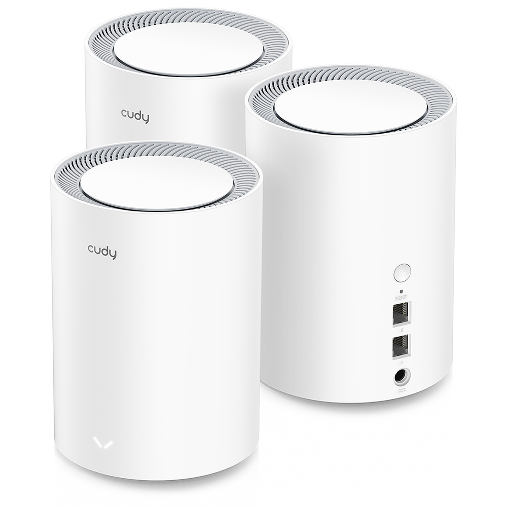 Cudy Cudy Mesh Solution M1800 3-pack AX1800 Gigabit Wi-Fi 6 Vit - Teknikhallen.se