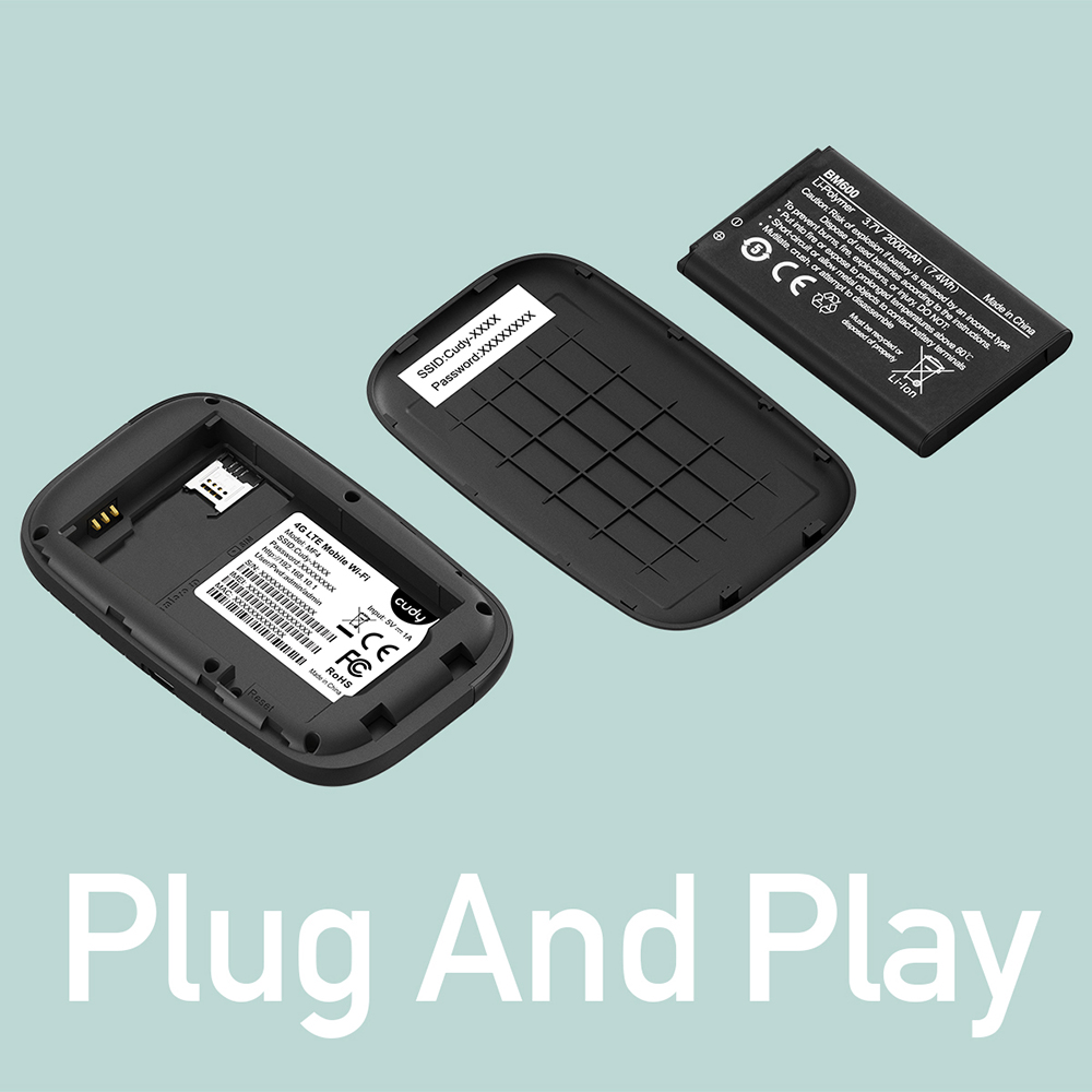 Cudy Cudy 4G Router MF4 Cat4 N150 Mobile Svart - Teknikhallen.se