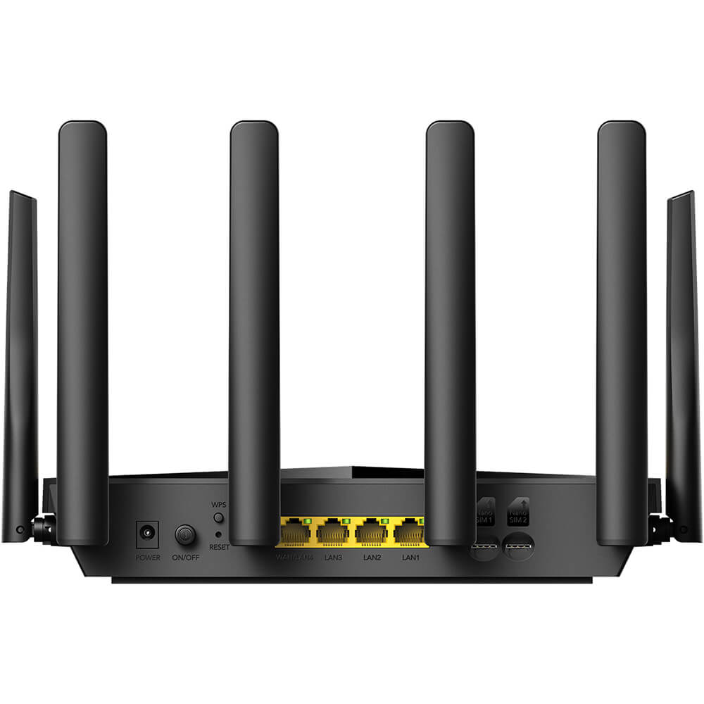 Cudy Cudy 4G Router LT12 Cat 12 AC1200 Gigabit Dual-SIM Svart - Teknikhallen.se